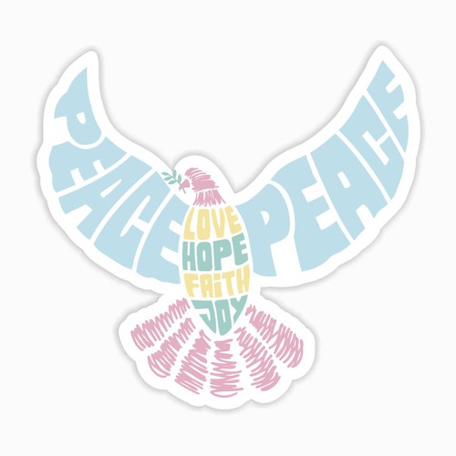 Design A Sticker That Embraces The Season and Promotes Peace Design by Zyndrome