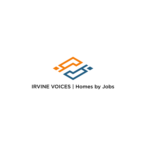 Irvine Voices - Homes for Jobs Logo Design by greatest™