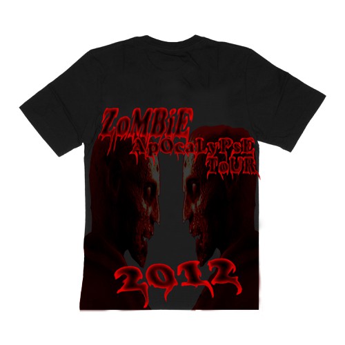 Zombie Apocalypse Tour T-Shirt for The News Junkie  Design by 77ismail