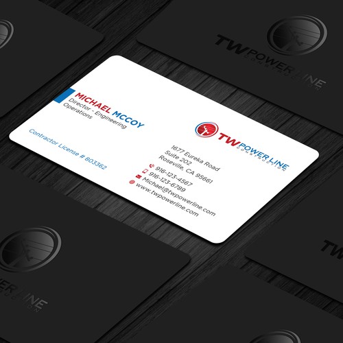 Business Card for a high voltage company Design by prosenjit_P