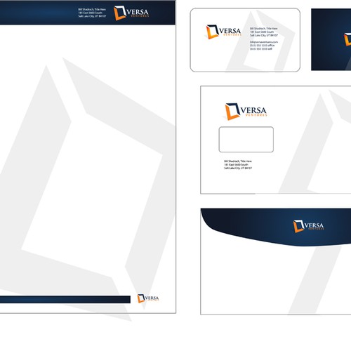 Versa Ventures business identity materials Design by wallsorim