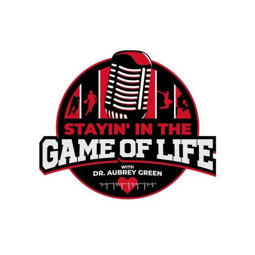 Design the logo for a new podcast launching soon featuring a sports dr in life convos w/ professional athletes Design by Black-Pepper