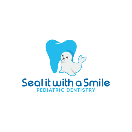 Modern and fun seal logo & branding package for new pediatric dentist! Diseño de Mumung
