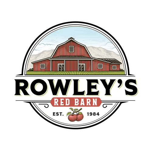 Logo and Brand Guide for Rowley's Red Barn Design by chusnanlutfi