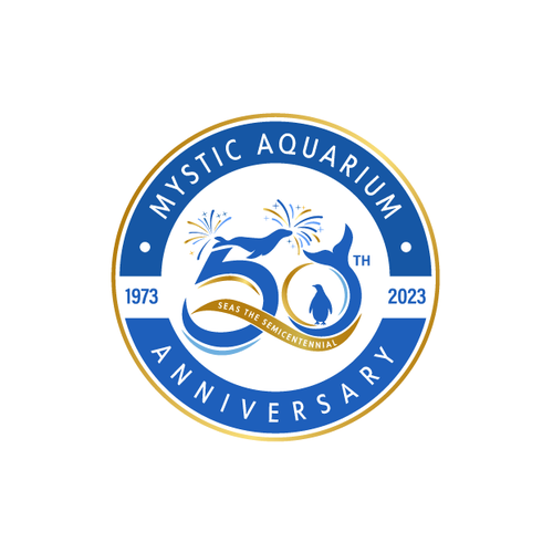 Mystic Aquarium Needs Special logo for 50th Year Anniversary Diseño de Alexa_27