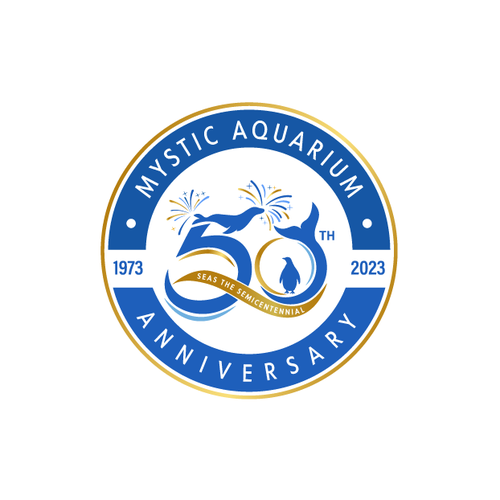 Mystic Aquarium Needs Special logo for 50th Year Anniversary デザイン by Alexa_27