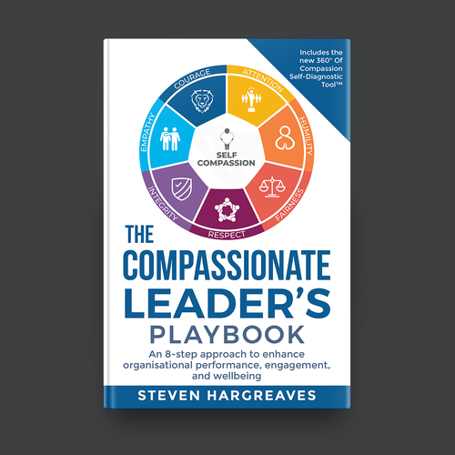 Compassionate Leadership Book Needs Practical Cover Design Design by romy