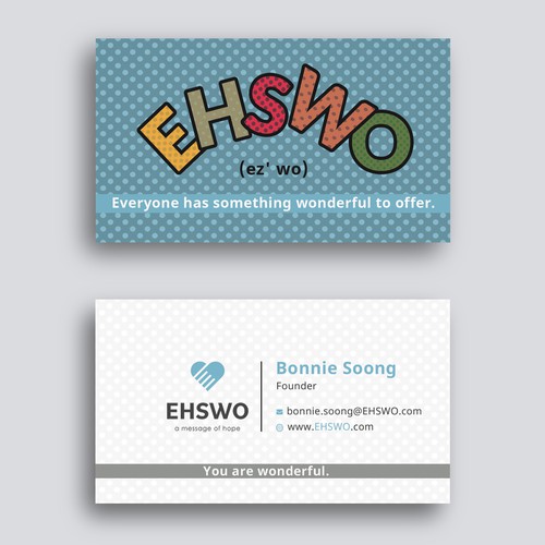 A Cool, Fun Business Card That's Not Really A Business Card - Have fun with this!!!  EHSWO.com Design by Roni_