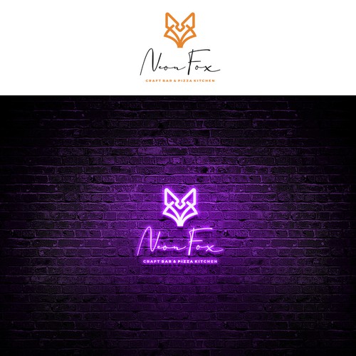 Neon Fox Design by Eduardo Borboa