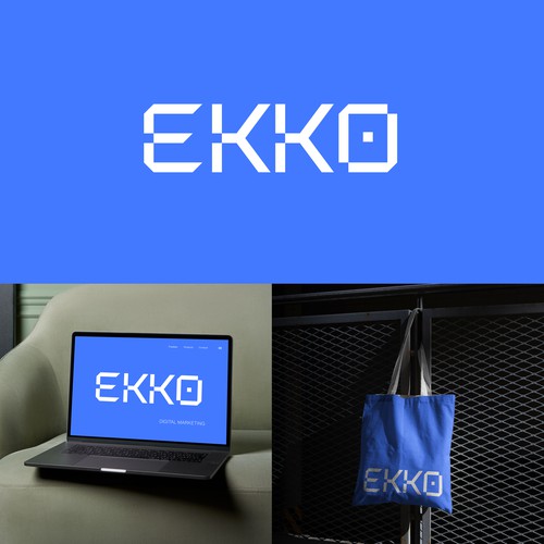 SIMPLE LOGO - ekko Letters then dm after Design by Grafikraft