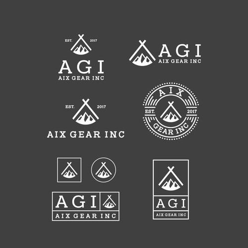 Design a hipster, modern logo for outdoor camping gear company