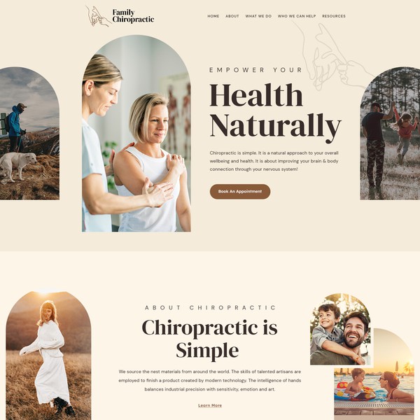 Family Chiropractic Wordpress Design