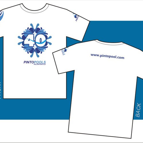 NEW Tshirt Design for swimming pool company Design by cikal