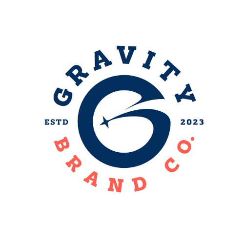 Logo for Gravity Brand Co. Design by Shishko™