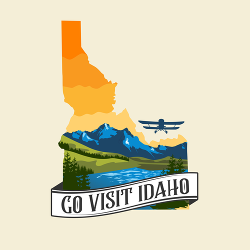 Go Visit Idaho Logo Design Design by Rav Astra
