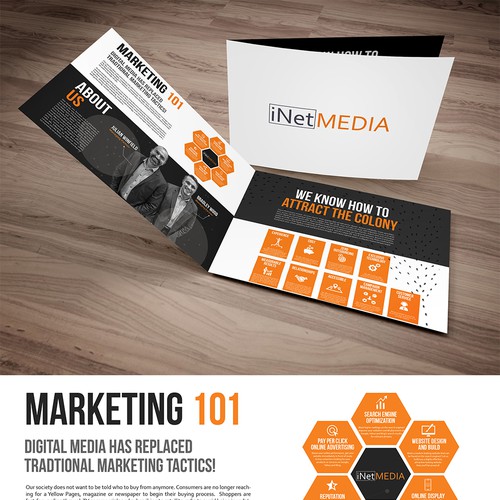 Build a Modern, engaging brochure for iNet Media Design by Emma's graphics