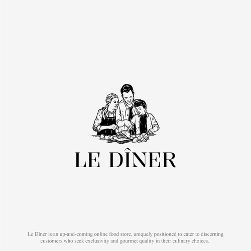 Create the Signature Identity for 'Le Dîner' - A Gourmet Odyssey Awaits! Design by deer203A