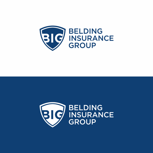 Simple logo w/ shield and letters "BIG" for insurance group Design by Auriga_