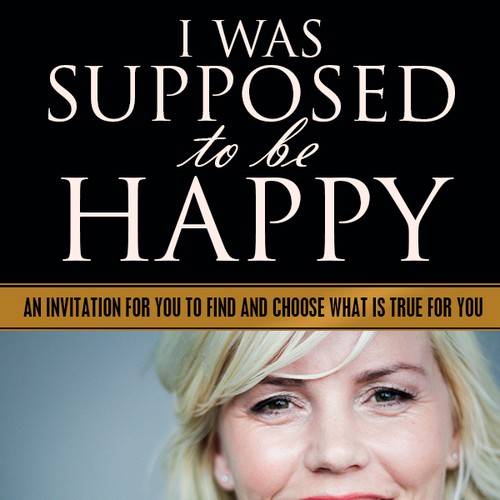 "I was supposed to be happy" - Book cover for Swedish Self Help Icon Design by Dreamz 14