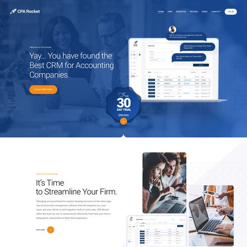 Website Design for our Accounting CRM Software Design by keilaMaria