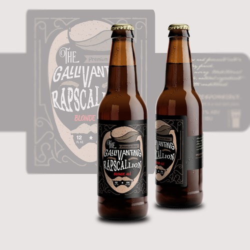 Design di "The Gallivanting Rapscallion" beer bottle label... di _fra_