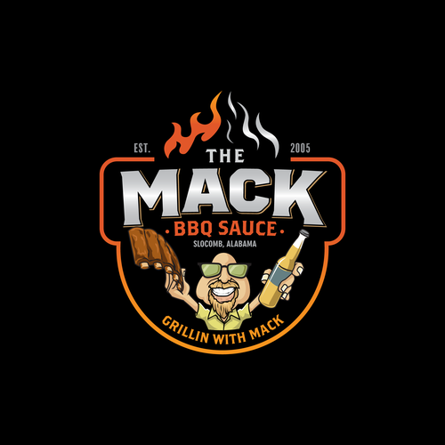 Create a BBQ Sauce Logo for Macks!!! Design by jagokandank