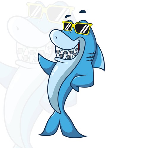 SHARK with Braces Mascot for Orthodontist | Character or mascot contest