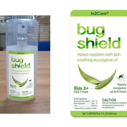 Diseño de A product label for an insect repellent based on African lemon eucalyptus oil de SulieCreative