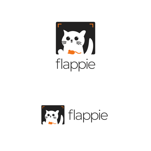 design a logo for the world's smartest cat flap door using AI Design by NS000