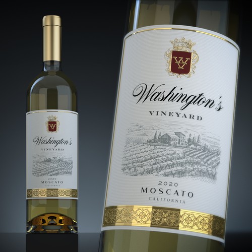 Wine Label - Washington's Vineyards Design by :DiegoGuirao