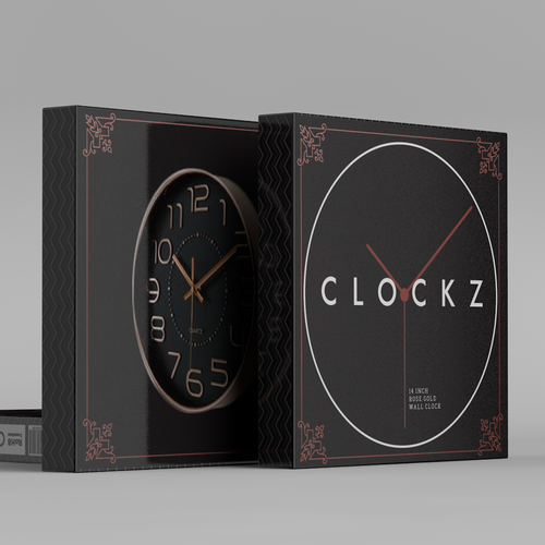 Designer wall clock stylish packing design required Product packaging contest