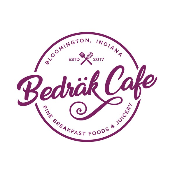 A Badge Logo of Bedrak Cafe