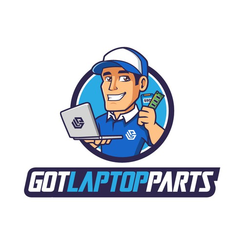 Logo for a replacement computer parts website Design by Maylyn