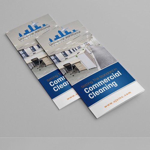 Brochure for an established commercial cleaning business Design by Ali Mag.