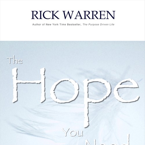 Design Rick Warren's New Book Cover Design réalisé par Anduril