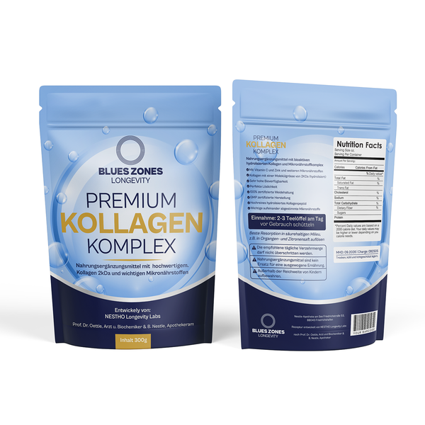 Packaging for collagen powder bags