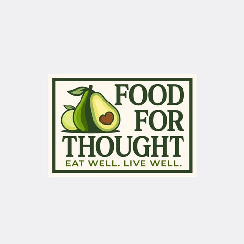 Fresh, Playful Island-Inspired Logo for Food For Thought – Organic Café & Market in the Florida Keys Design by norzone