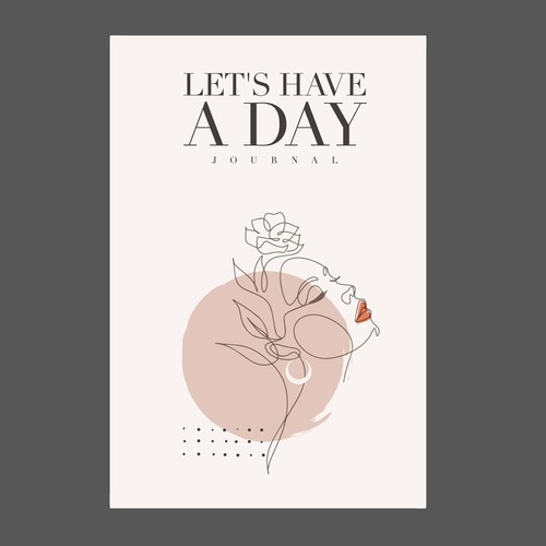 Minimalistic pinterest vibe for a self help journal cover Design by redsonya