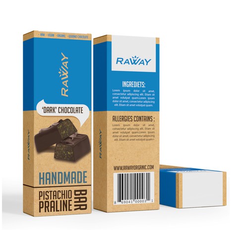 Raway Organic Chocolate needs a powerful, unique design. Design by syakuro