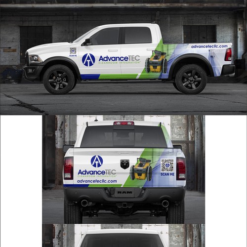 Design a Cutting-Edge, Classy Truck Wrap for AdvanceTEC – Highlighting Innovative Technology Design by dnite