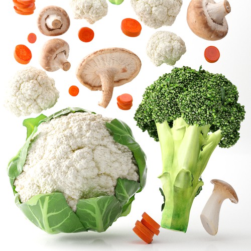 Vegetable Food Collage Design by Javad.S