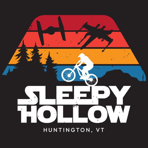 Mountain Bike Trail T Shirt Design Design by ShaneDavidDesign