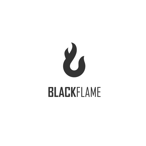 Cool, masculine Logo for company name „Black Flame” Design by Shadsign