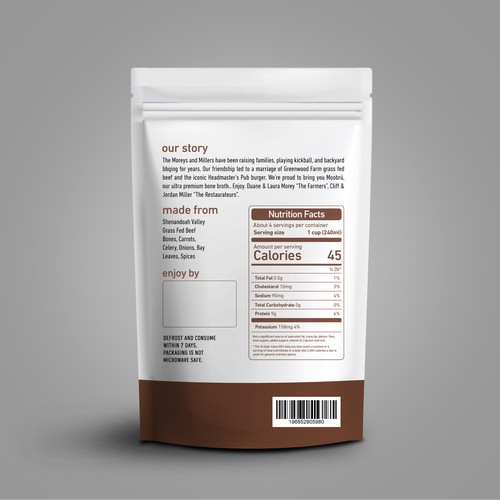 Bone Broth Package Design by sougatacreative