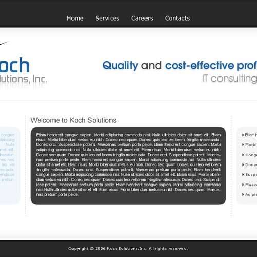 $500.00 Website template (Design only) Design by iii