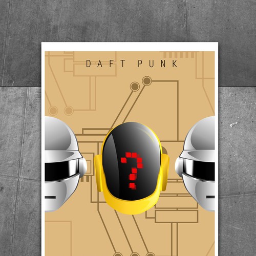 99designs community contest: create a Daft Punk concert poster デザイン by AlineArt