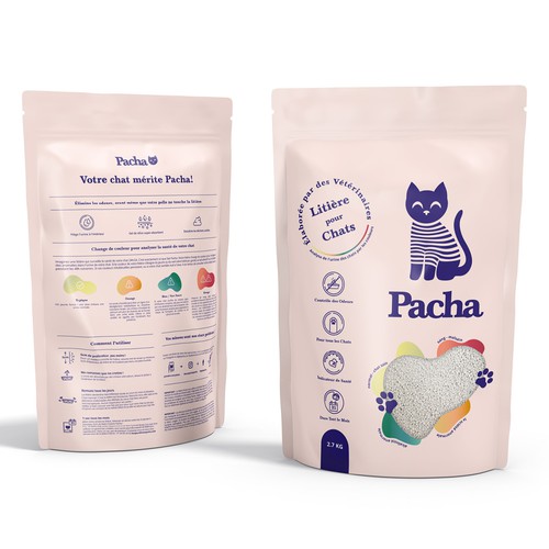 Cat Litter startup Minimalistic packaging - Contest Design by Inmyde