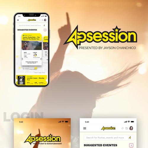 Design UI for awesome event ticketing app! Design by jaysonc