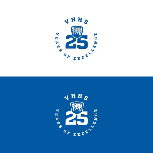 Logo for school's 25th year of excellence Design by Argim