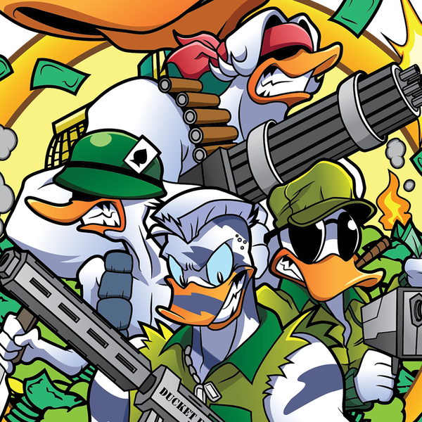 Military Ducks cartoon